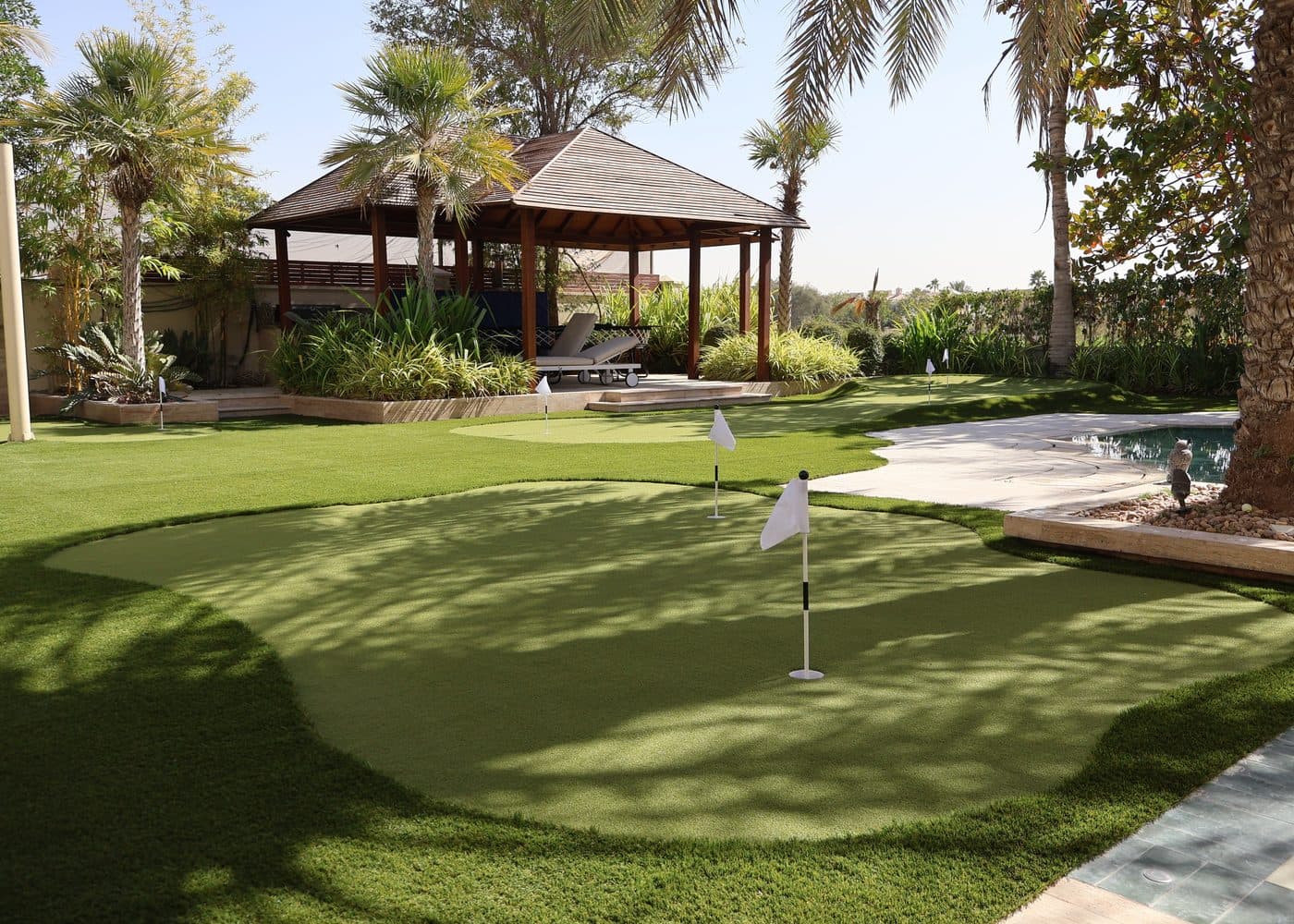 Arabian Ranches Three-Green Garden, synthetic putting green in Arabian Ranches, Dubai, UAE